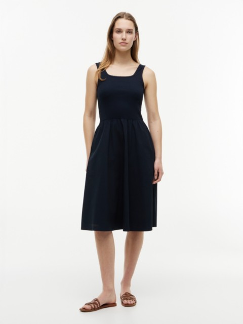 Tommy Hilfiger Mixed-Media Midi Tank Dress