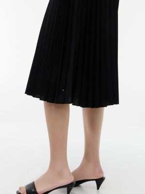 Tommy Hilfiger Mixed-Media Pleated Midi Dress — фото 3