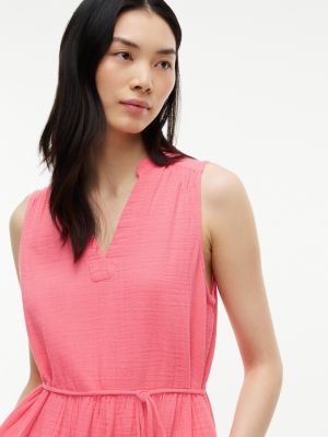 Tommy Hilfiger Tiered Cotton Gauze Mini Dress — фото 2