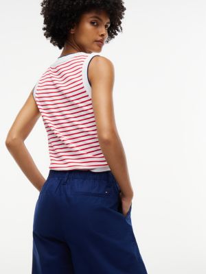 Женские брюки Tommy Hilfiger Lightweight Chino, цвет: Тёмно-синий — фото 3