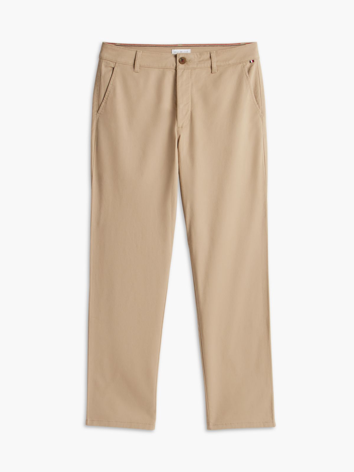 Relaxed Fit Stretch-Cotton Chino — Beige