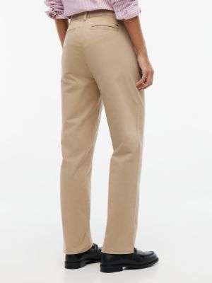 Женские брюки Tommy Hilfiger Relaxed Fit Stretch Chino, цвет: Бежевый — фото 4