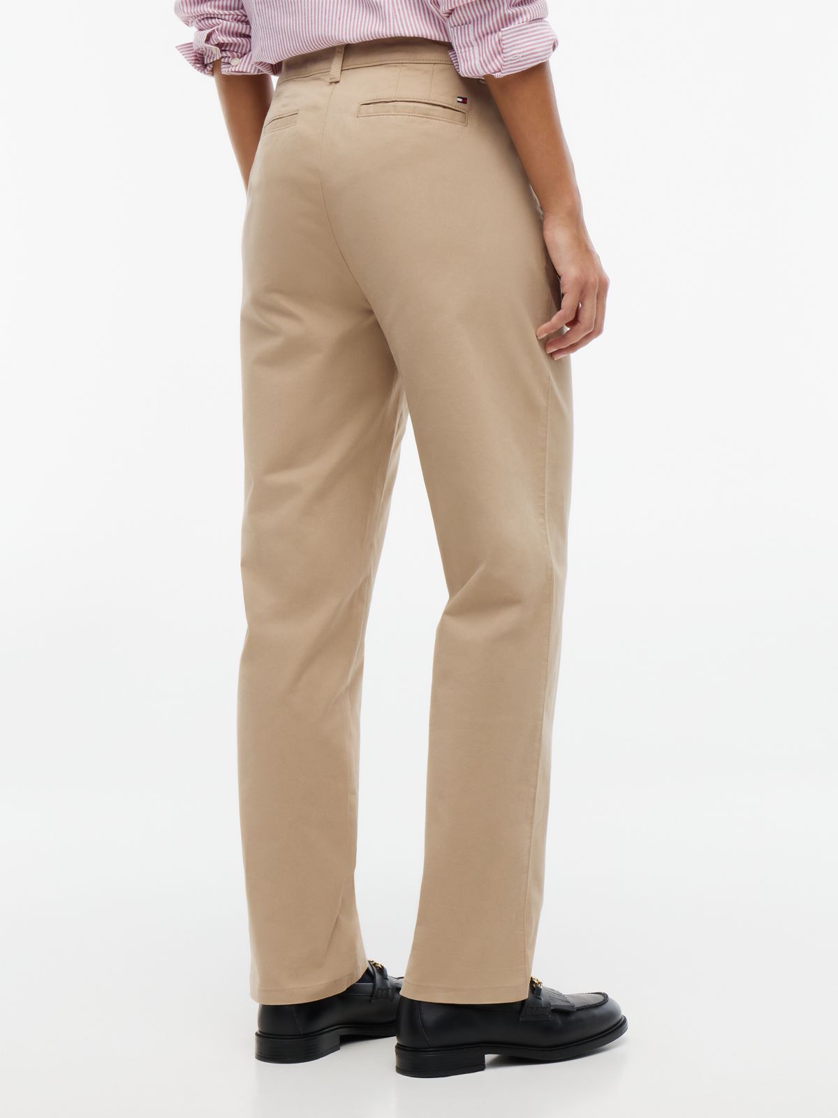 Relaxed Fit Stretch-Cotton Chino — Beige