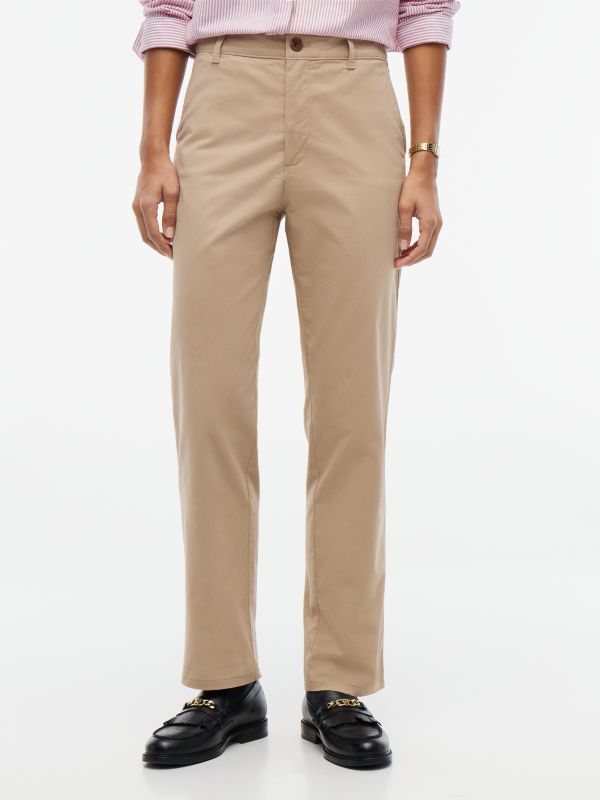 Relaxed Fit Stretch-Cotton Chino — Beige