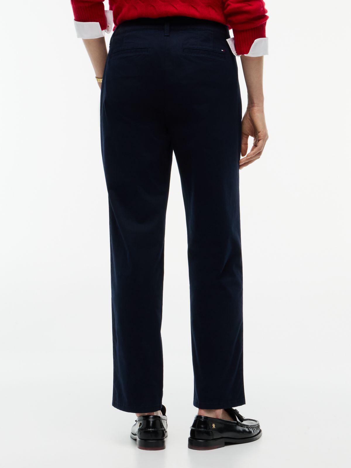 Relaxed Fit Stretch-Cotton Chino — Navy Blue