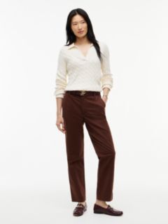Relaxed Fit Stretch-Cotton Chino — Pure Brown 2