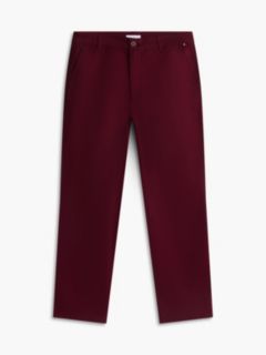 Relaxed Fit Stretch-Cotton Chino — Burgundy 5