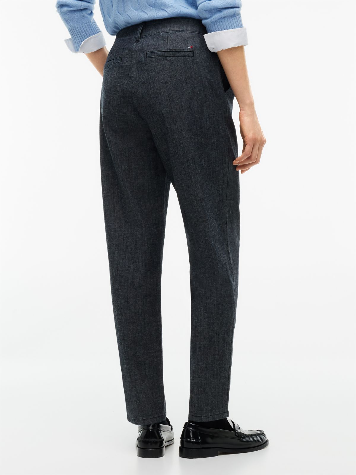 Relaxed Fit Stretch-Cotton Chino — Washed Blue