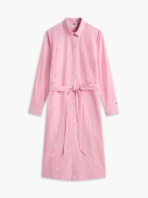 Tommy Hilfiger Allover Floral Striped Midi Shirtdress — фото 5