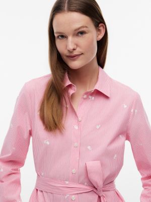Tommy Hilfiger Allover Floral Striped Midi Shirtdress — фото 3