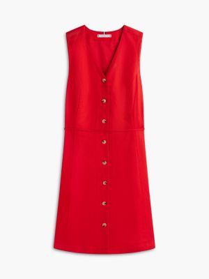 Tommy Hilfiger Sleeveless Cotton-Linen Blend Mini Dress — фото 5