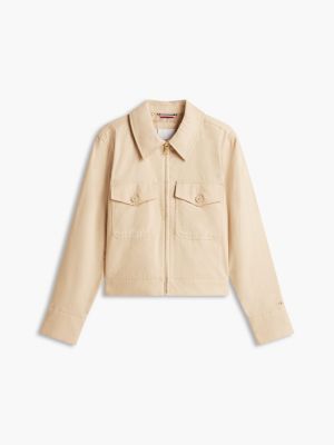 Женские куртки Tommy Hilfiger Lightweight Twill Chino Zip Jacket — фото 5