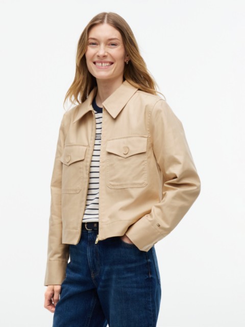 Женские куртки Tommy Hilfiger Lightweight Twill Chino Zip Jacket