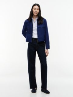 Lightweight Twill Chino Zip Jacket — Preppy Navy 2
