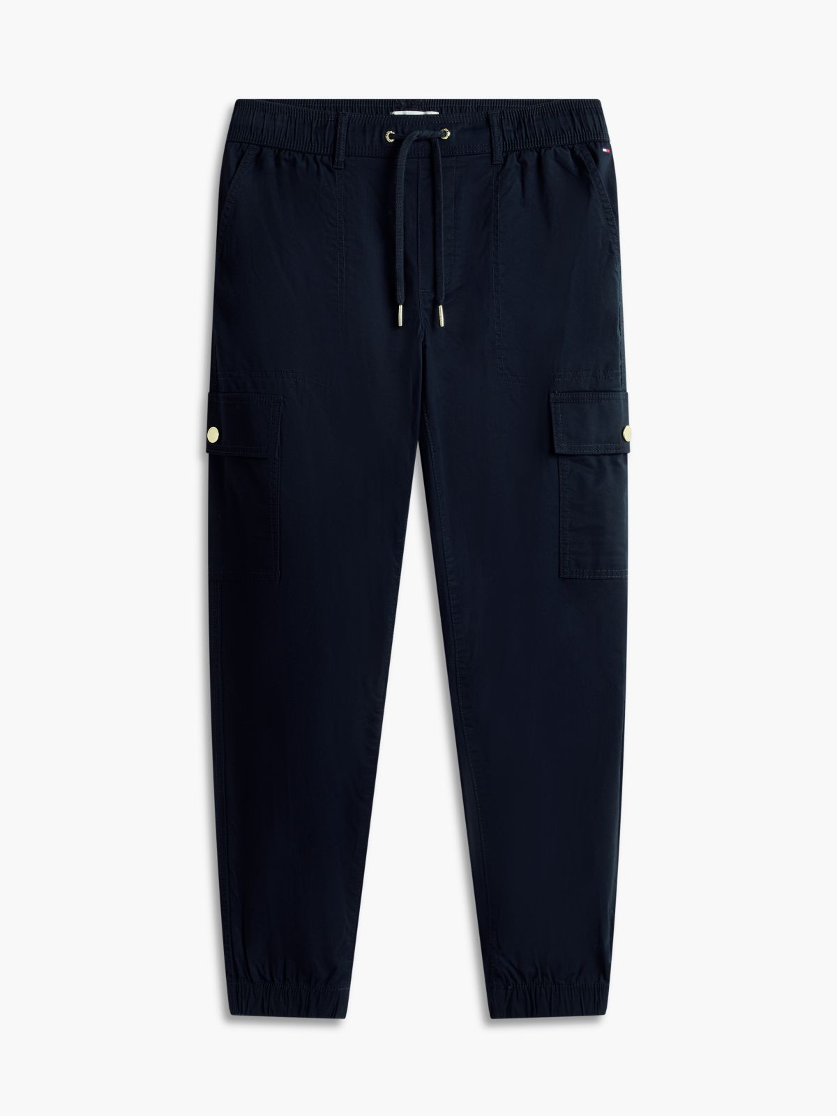 Stretch-Cotton Cargo Jogger — Navy