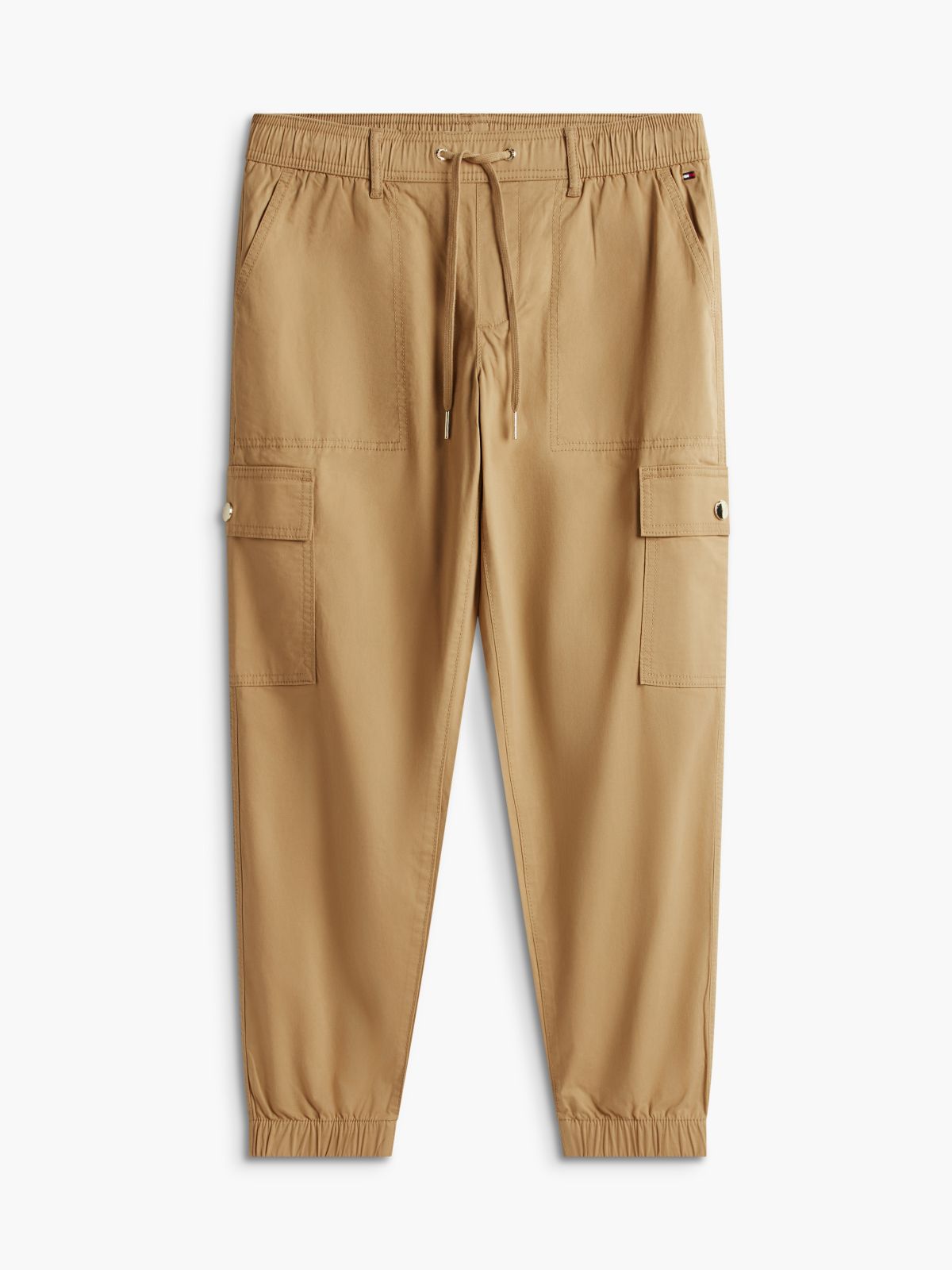 Stretch-Cotton Cargo Jogger — Classic Khaki