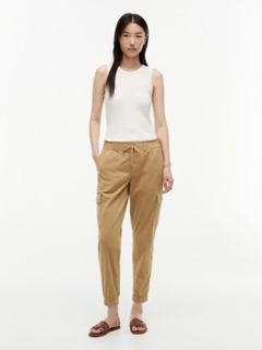Stretch-Cotton Cargo Jogger — Classic Khaki 2