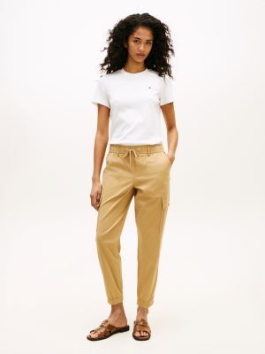 Stretch-Cotton Cargo Jogger, Classic Khaki