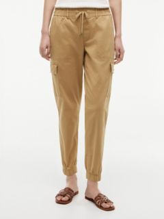 Stretch-Cotton Cargo Jogger — Classic Khaki 1