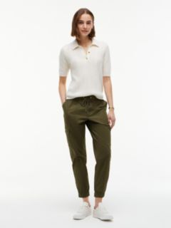 Stretch-Cotton Cargo Jogger — Army Green 2