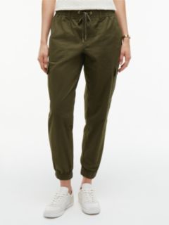 Stretch-Cotton Cargo Jogger — Army Green 1