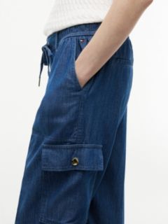 Stretch-Cotton Cargo Jogger — Dark Chambray 3