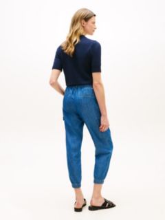 Stretch-Cotton Cargo Jogger — Dark Chambray 4