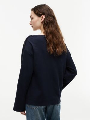 Женские футболки Tommy Hilfiger Cotton Interlock Boatneck T-Shirt — фото 4