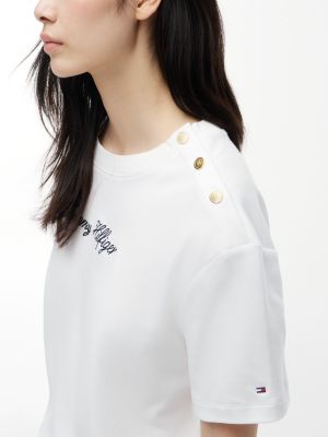 Женские футболки Tommy Hilfiger Script Logo Cotton Interlock T-Shirt — фото 3