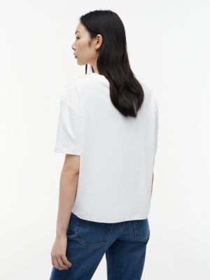 Женские футболки Tommy Hilfiger Script Logo Cotton Interlock T-Shirt — фото 4