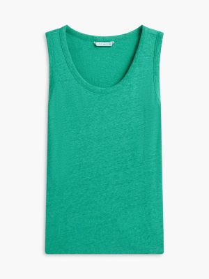 Женские топы Tommy Hilfiger Linen-Blend Jersey Tank Top — фото 5