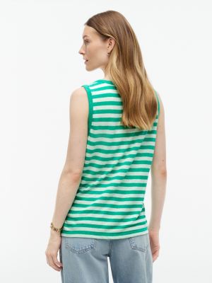 Женские топы Tommy Hilfiger Striped Linen-Blend Jersey Tank Top — фото 4
