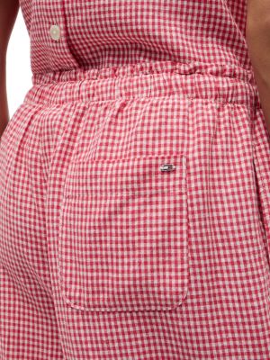 Женские брюки Tommy Hilfiger Gingham Linen-Blend Pull-On Pant — фото 3