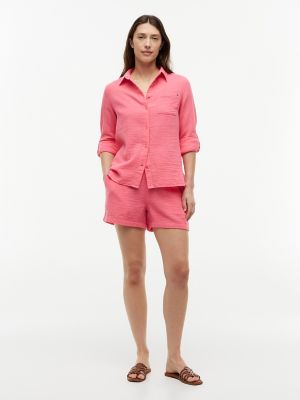Женские брюки Tommy Hilfiger Crinkle Gauze Pull-On Short — фото 2