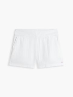 Crinkle Gauze Pull-On Short — Optic White 5
