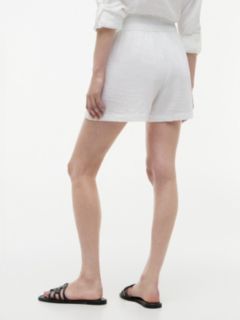 Crinkle Gauze Pull-On Short — Optic White 4
