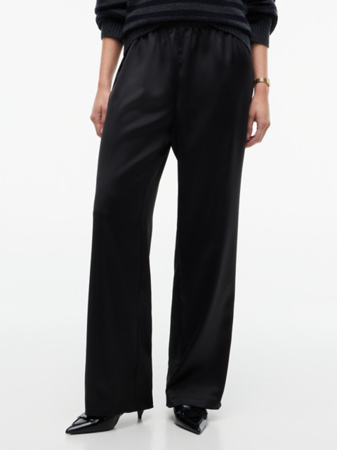 Женские брюки Tommy Hilfiger Stretch Satin Pull-On Wide-Leg Pant