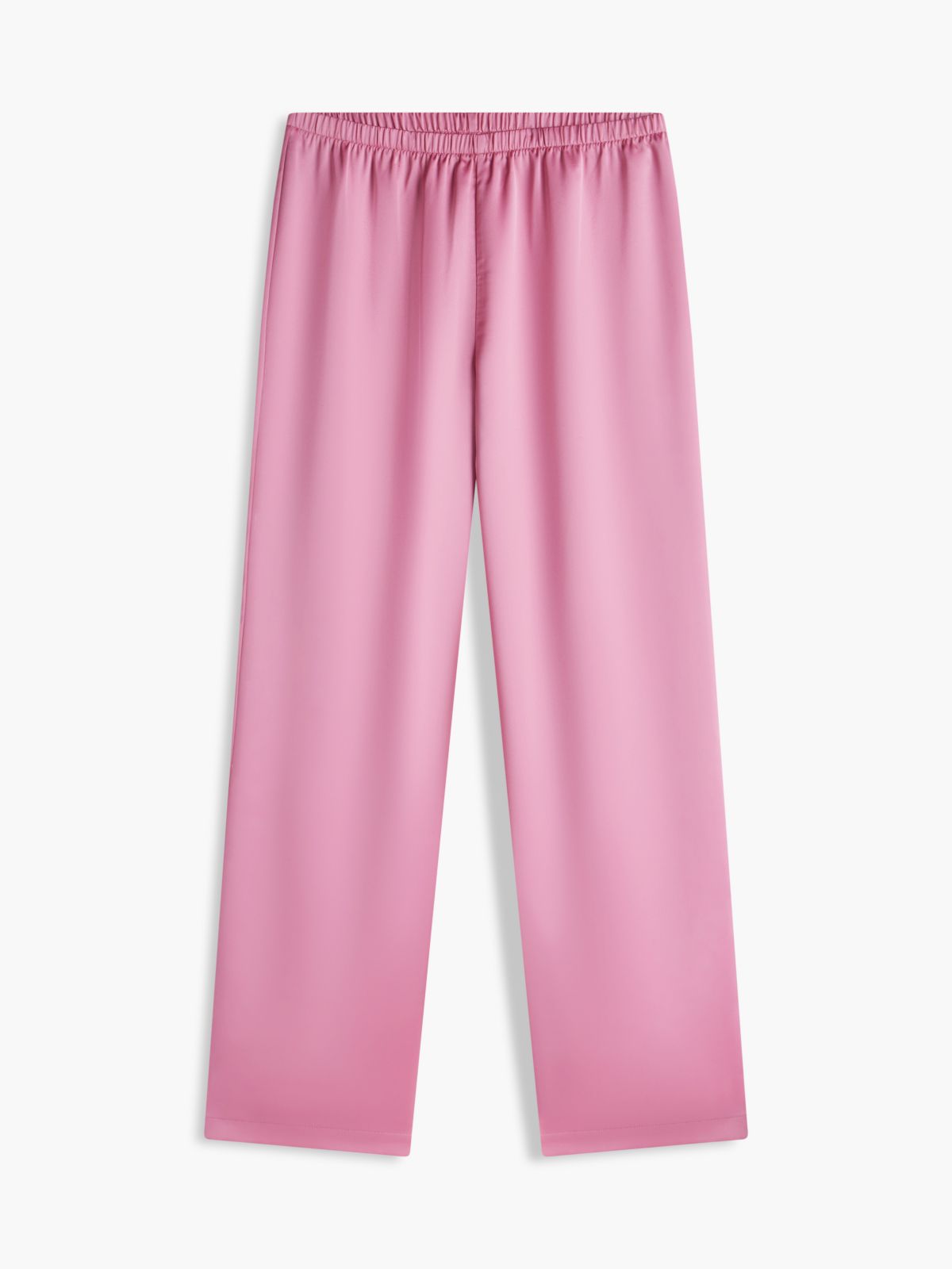 Stretch Satin Pull-On Wide-Leg Pant — Mystic Orchid
