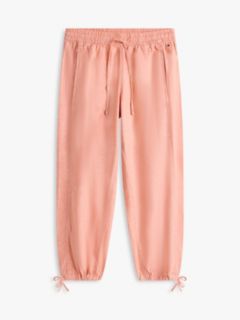 Linen-Cotton Blend Pull-On Pant — Sweet Nectarine 5