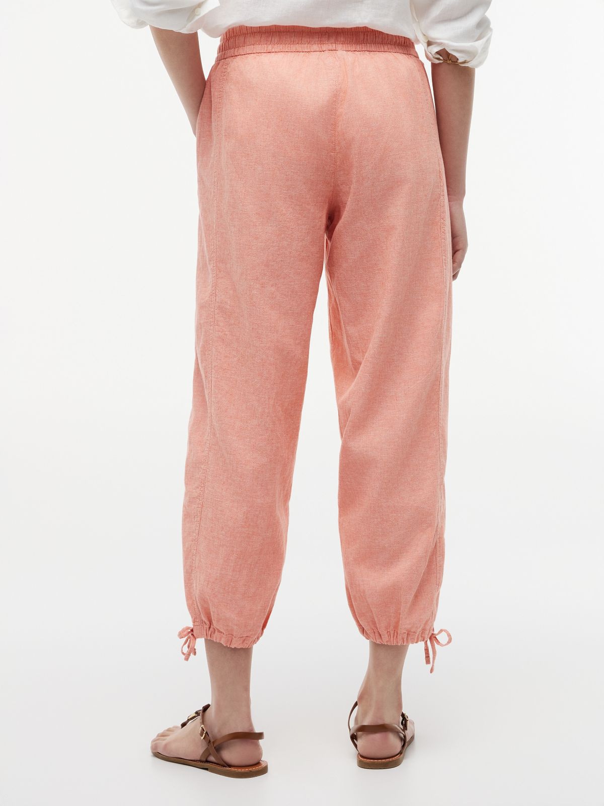 Linen-Cotton Blend Pull-On Pant — Sweet Nectarine