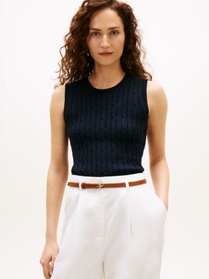 Cable Knit Sweater Vest