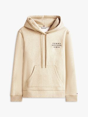 Monotype Logo Heathered Hoodie | Tommy Hilfiger USA