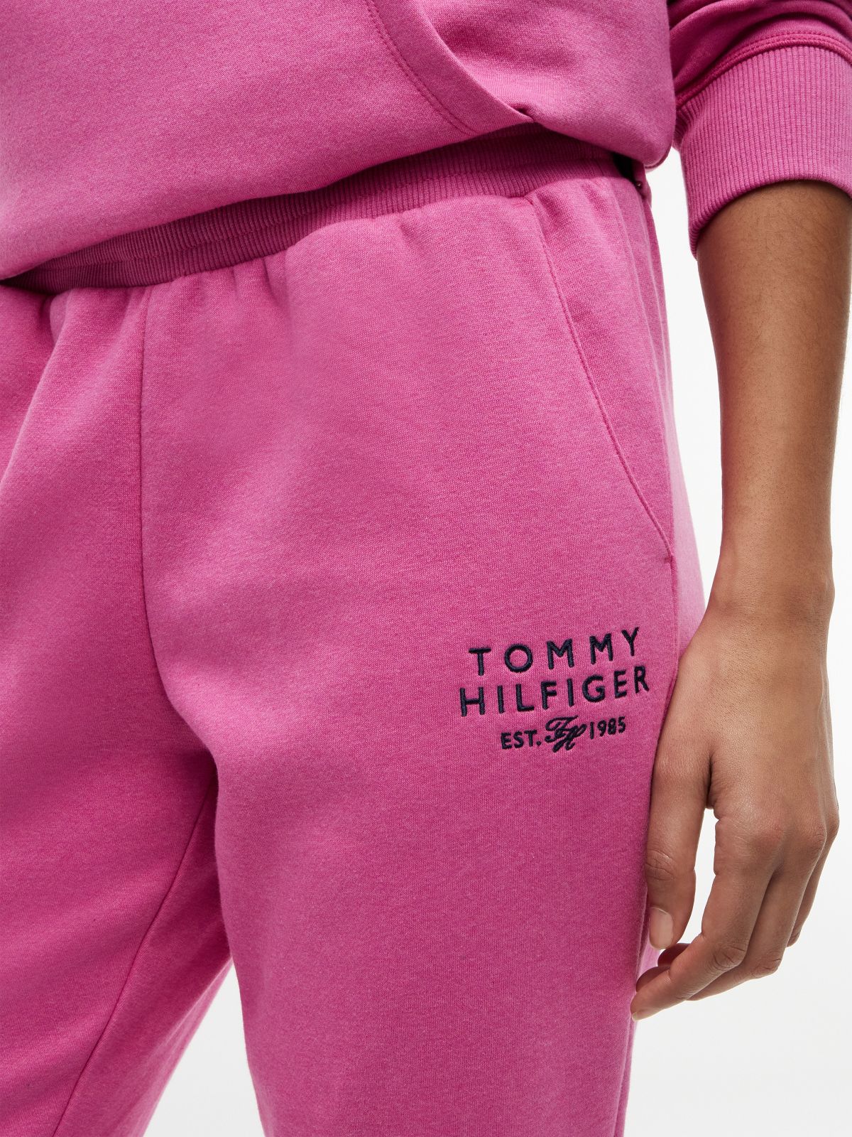 Monotype Heathered Sweatpant — Petal Red