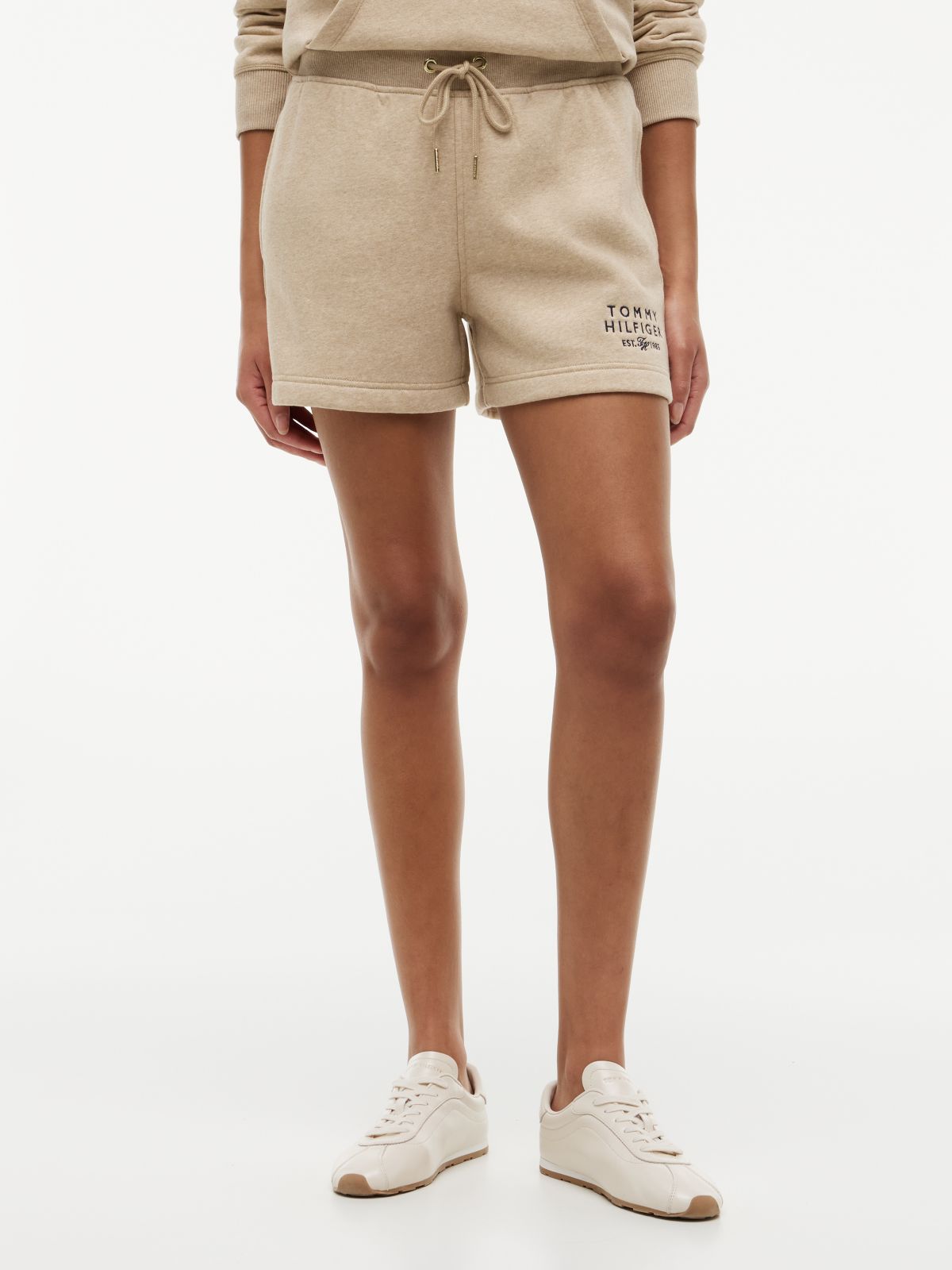 Monotype Logo Sweatshort — Sandalwood