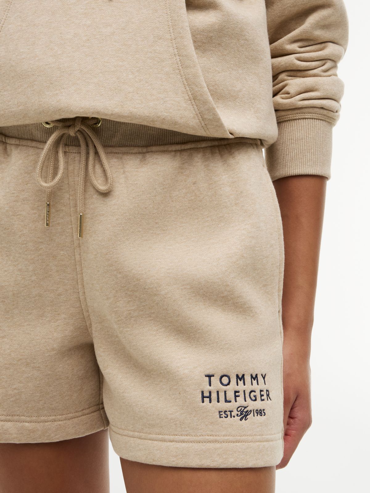Monotype Logo Sweatshort — Sandalwood