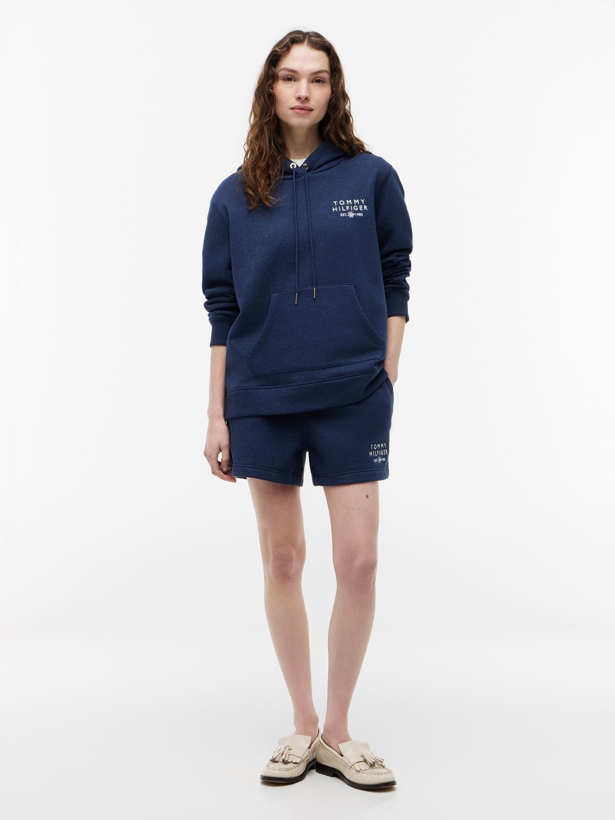 Monotype Logo Sweatshort — Preppy Navy