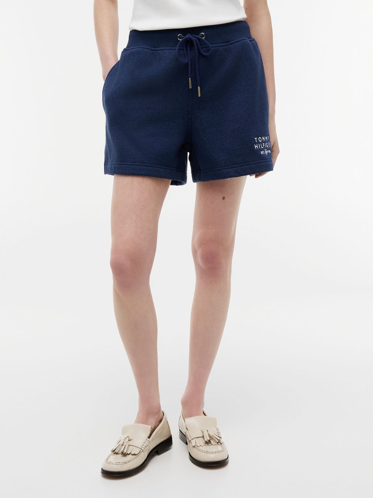 Monotype Logo Sweatshort — Preppy Navy