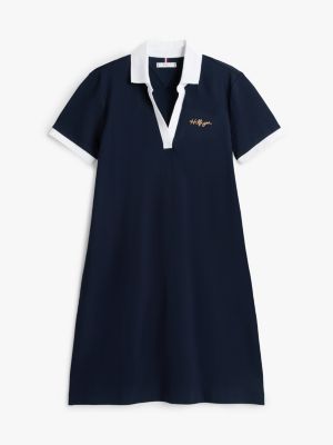 Embroidered Hilfiger Script Polo Dress | Tommy Hilfiger USA