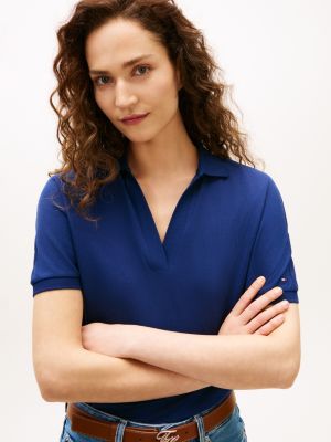 Женские топы Tommy Hilfiger Relaxed Fit Stretch Pique Polo — фото 2