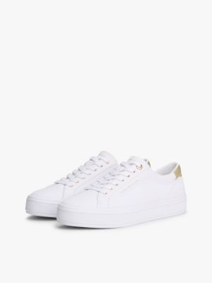 Женские кроссовки Tommy Hilfiger Metallic Accent Canvas, цвет: Белый — фото 2